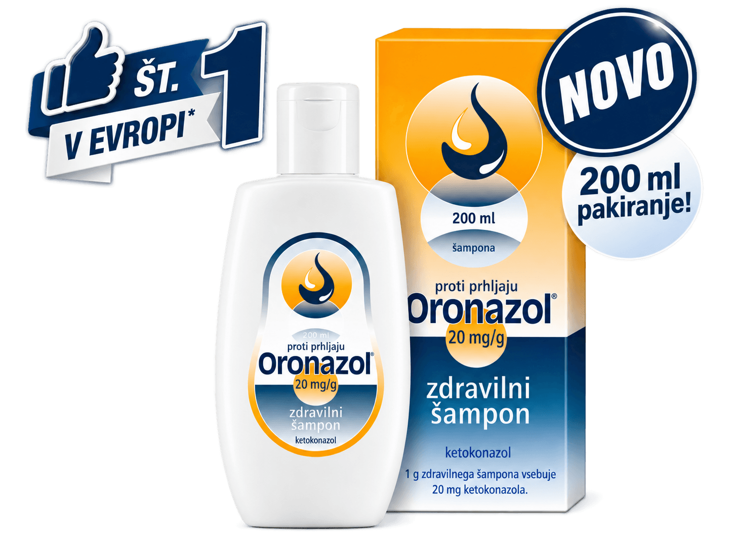 Oronazol – zdravilni šampon proti prhljaju